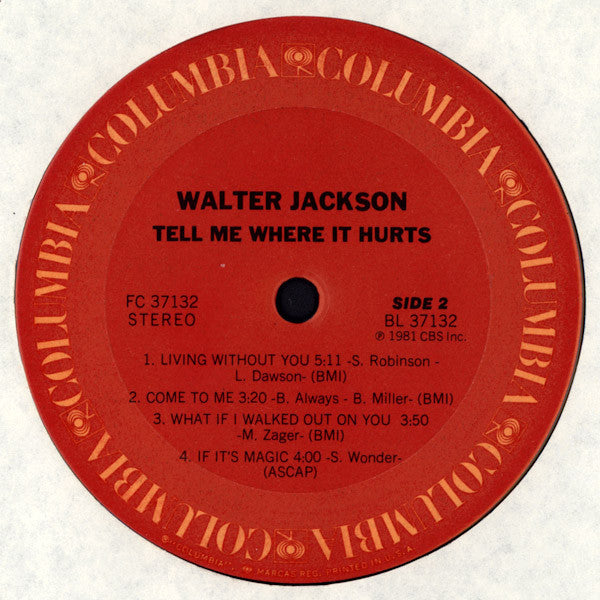 Walter Jackson - Tell Me Where It Hurts - LP