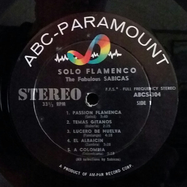 The Fabulous Sabicas* - Solo Flamenco - LP