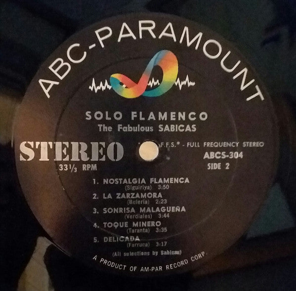 The Fabulous Sabicas* - Solo Flamenco - LP