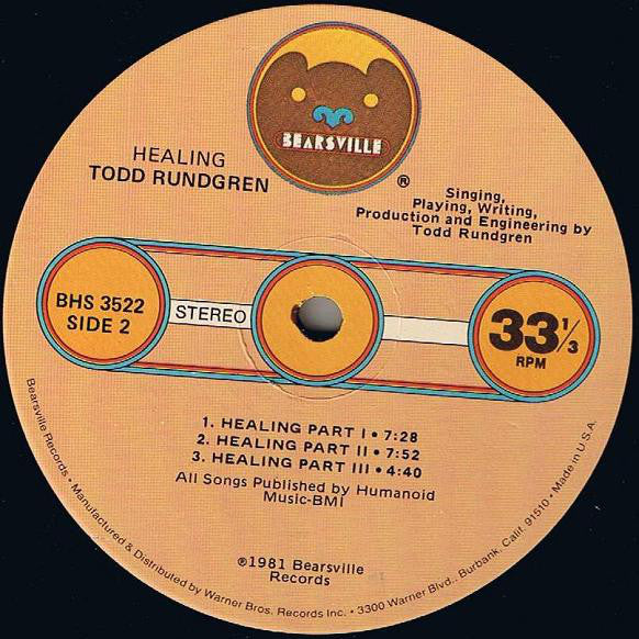 Todd Rundgren - Healing - LP