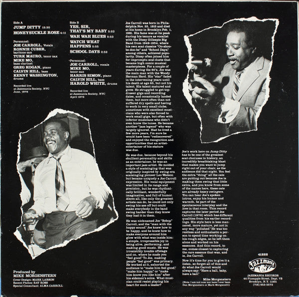 Joe Carroll - Jumpin' At Jazzmania - LP