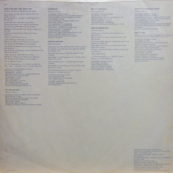 Alphonso Johnson - Yesterday's Dreams - LP