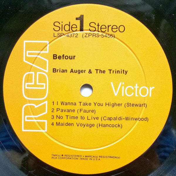 Brian Auger & The Trinity - Befour - LP