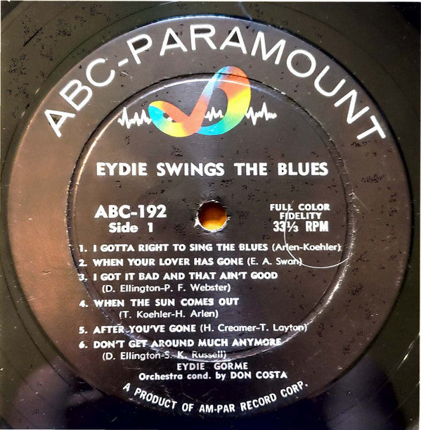 Eydie Gormé - Eydie Swings The Blues - LP