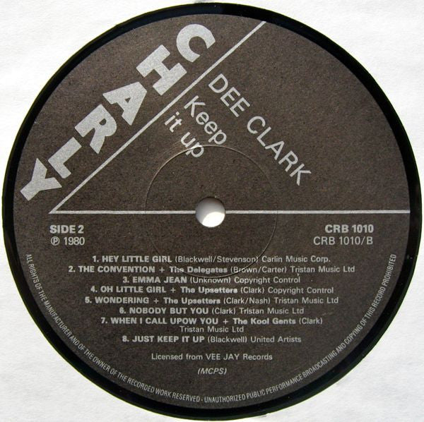 Dee Clark - Keep It Up - LP