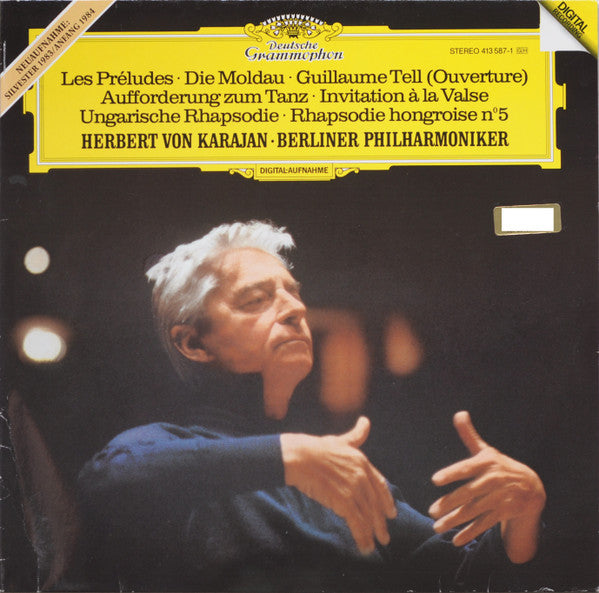 Herbert von Karajan, Berliner Philharmoniker - Les Préludes • Die Moldau • Guillaume Tell (Ouverture) • Aufforderung Zum Tanz • Invitation à la Valse • Ungarische Rhapsodie • Rhapsodie Hongroise No. 5 - LP