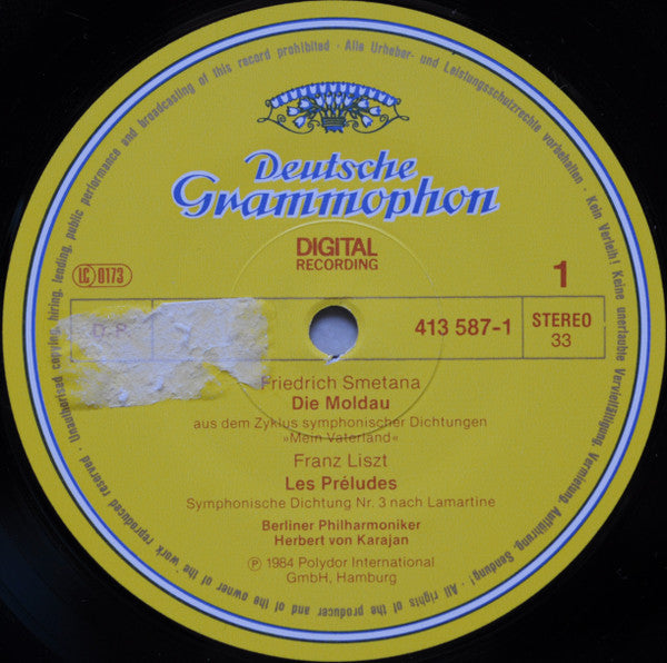 Herbert von Karajan, Berliner Philharmoniker - Les Préludes • Die Moldau • Guillaume Tell (Ouverture) • Aufforderung Zum Tanz • Invitation à la Valse • Ungarische Rhapsodie • Rhapsodie Hongroise No. 5 - LP