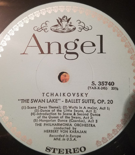 Tchaïkovsky*, Philharmonia Orchestra, Herbert von Karajan -  Ballet Suites  Swan Lake / The Sleeping Beauty - LP