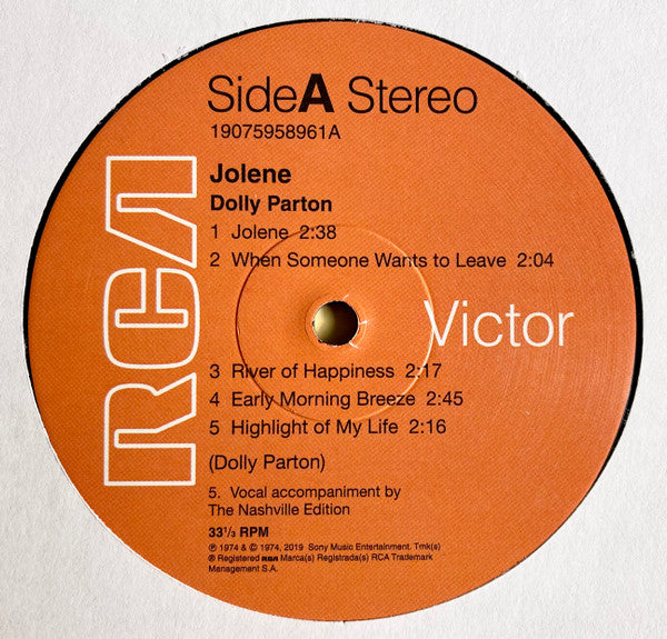 Dolly Parton - Jolene - LP