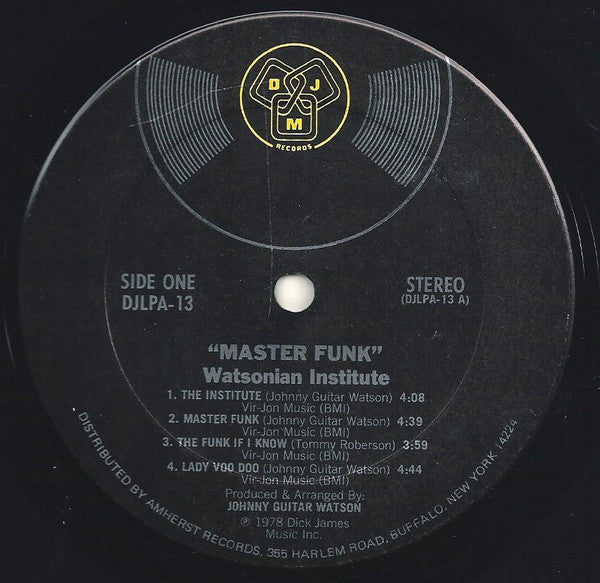 Watsonian Institute - Master Funk - LP