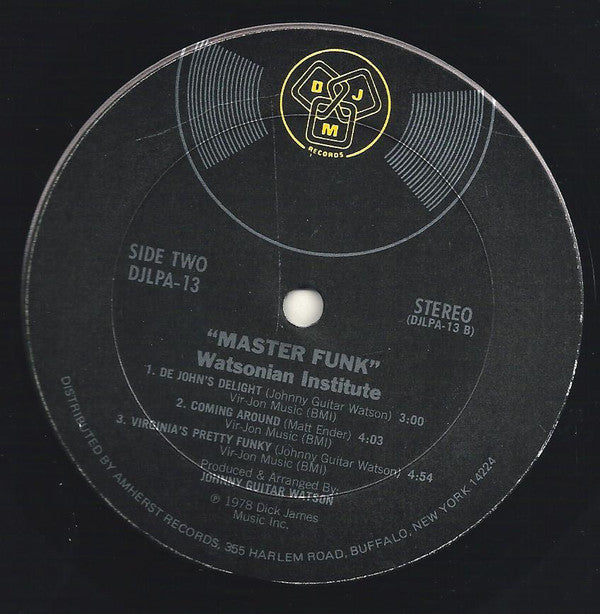 Watsonian Institute - Master Funk - LP