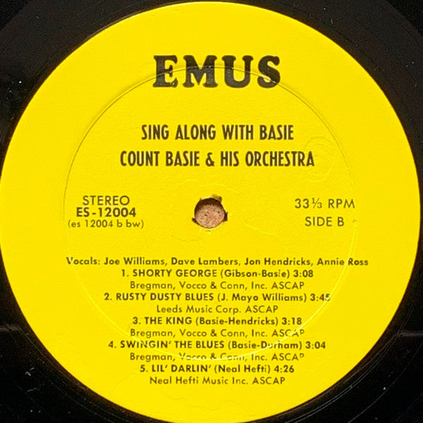 Joe Williams, Dave Lambert , Jon Hendricks, Annie Ross Plus The Basie Band* - Sing Along With Basie - LP