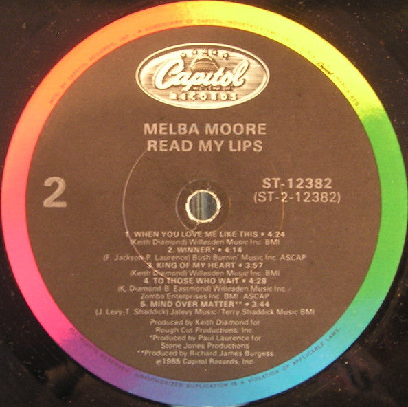 Melba Moore - Read My Lips - LP