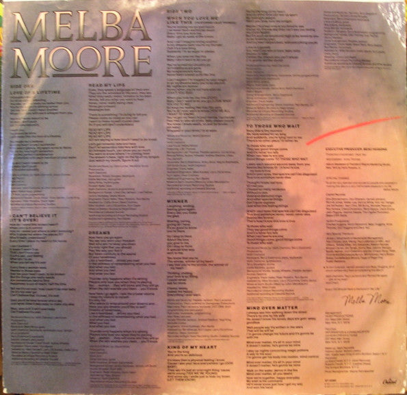 Melba Moore - Read My Lips - LP