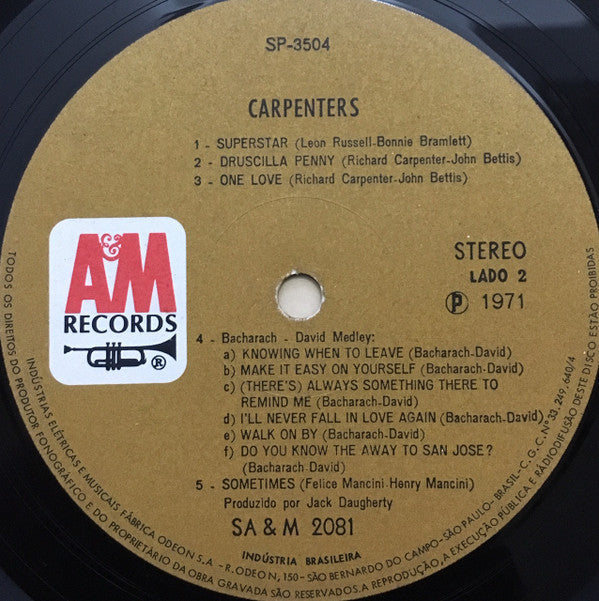Carpenters - Carpenters - LP