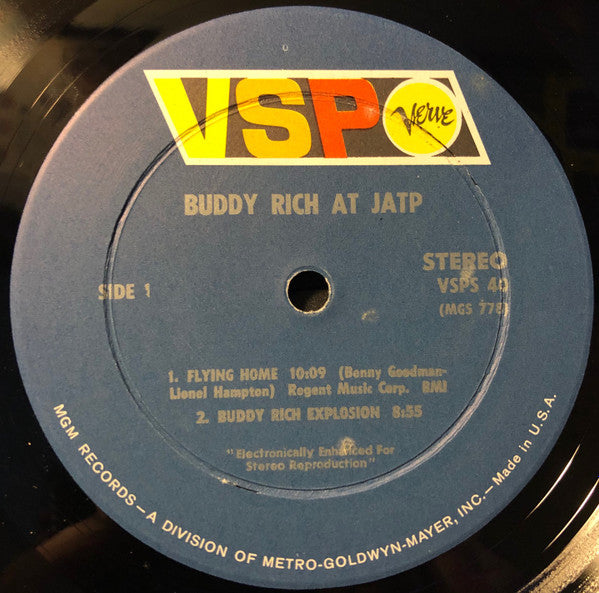 Buddy Rich - Buddy Rich At JATP - LP