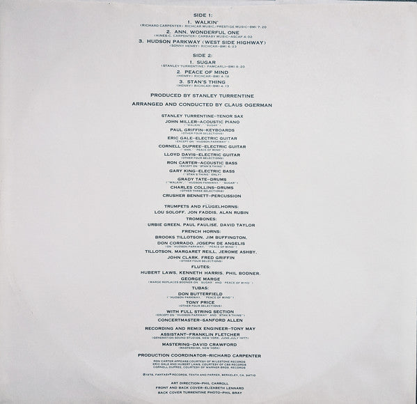Stanley Turrentine - West Side Highway - LP