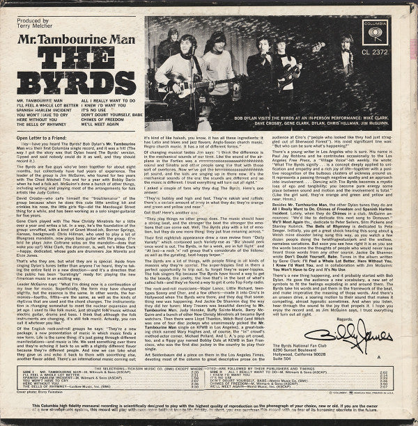 The Byrds - Mr. Tambourine Man - LP