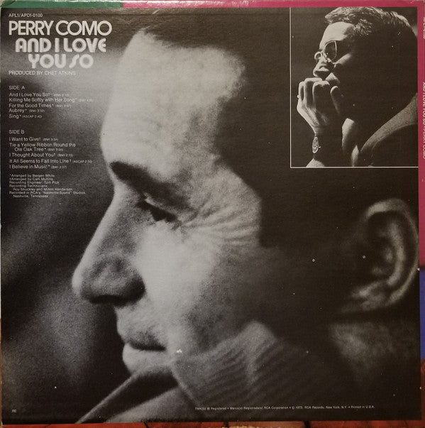 Perry Como - And I Love You So - LP