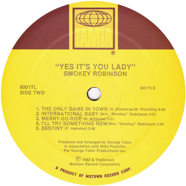 Smokey Robinson - Yes It's You Lady - LP