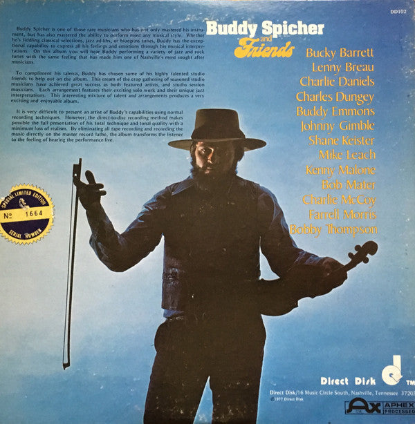 Buddy Spicher And Friends* - Yesterday And Today - LP