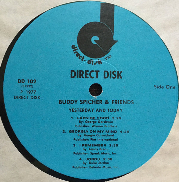 Buddy Spicher And Friends* - Yesterday And Today - LP