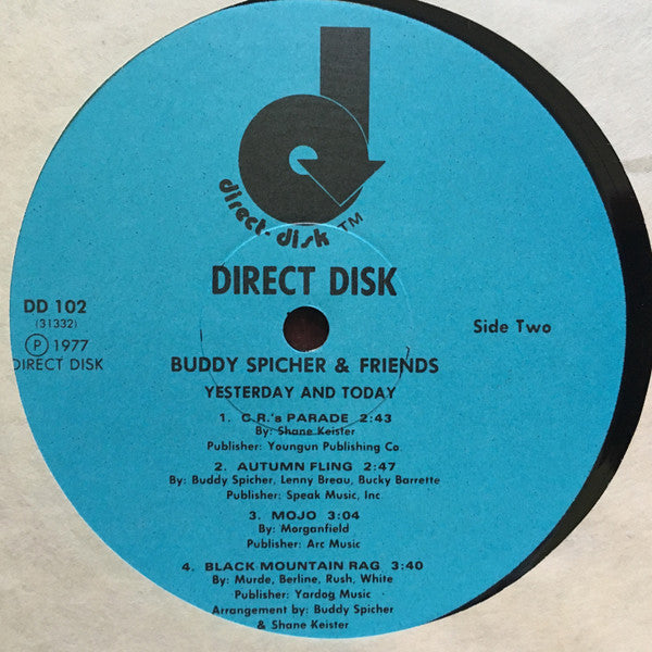 Buddy Spicher And Friends* - Yesterday And Today - LP