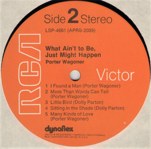 Porter Wagoner - What Ain't To Be, Just Might Happen - LP