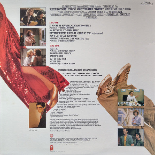 Dave Grusin - Tootsie - Original Motion Picture Soundtrack - LP