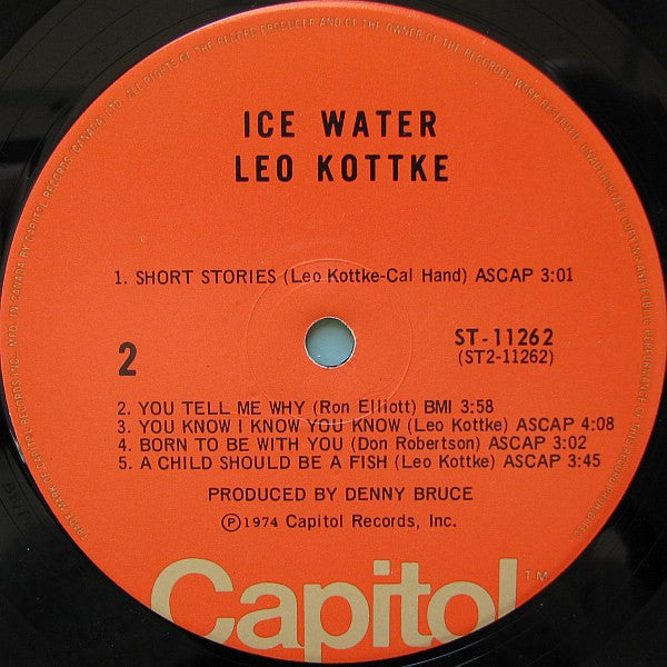 Leo Kottke - Ice Water - LP