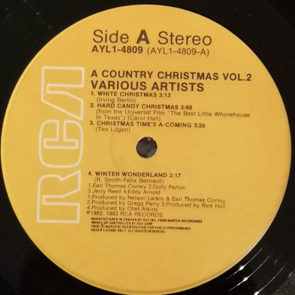 Various - A Country Christmas, Volume 2 - LP