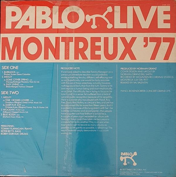 Tommy Flanagan 3* - Montreux '77 - LP