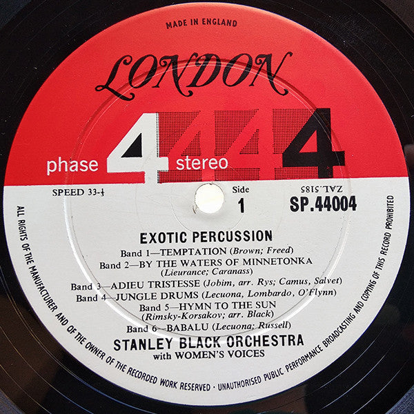 Stanley Black And His Orchestra* - Exotic Percussion - LP
