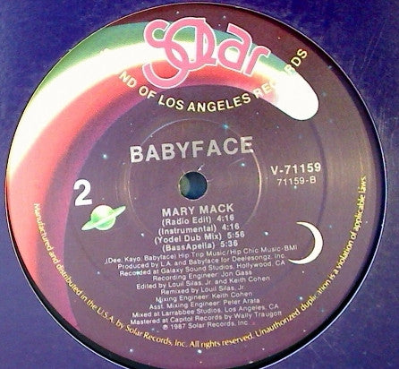 Babyface - Mary Mack - LP
