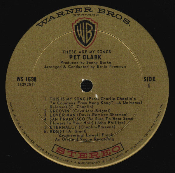 Pet Clark* - These Are My Songs - LP