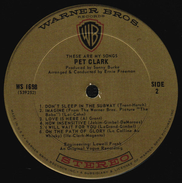 Pet Clark* - These Are My Songs - LP