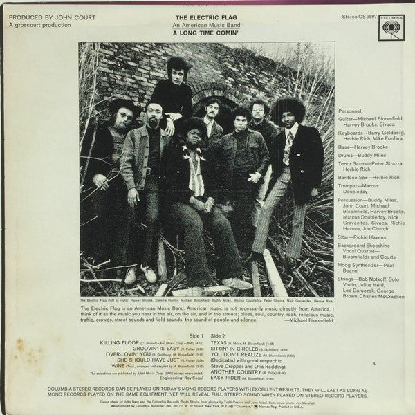 The Electric Flag - A Long Time Comin' - LP