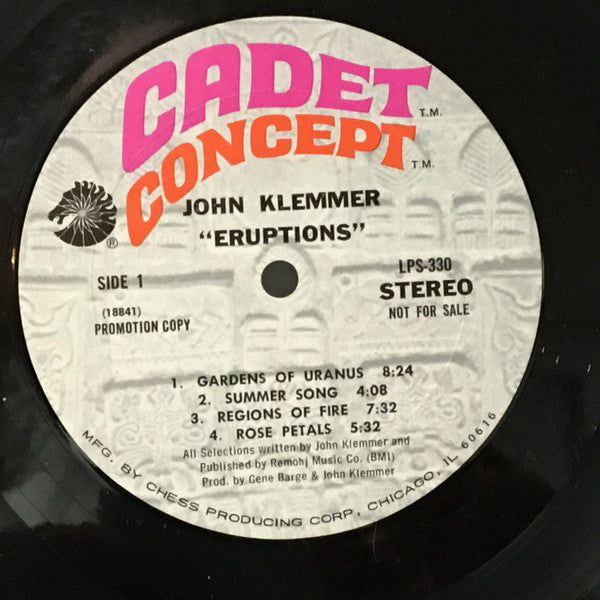 John Klemmer - Eruptions - LP