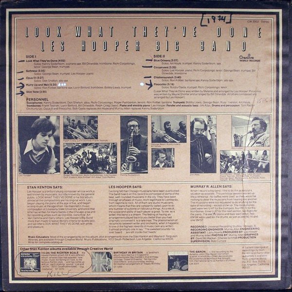 Les Hooper Big Band - Look What They've Done - LP