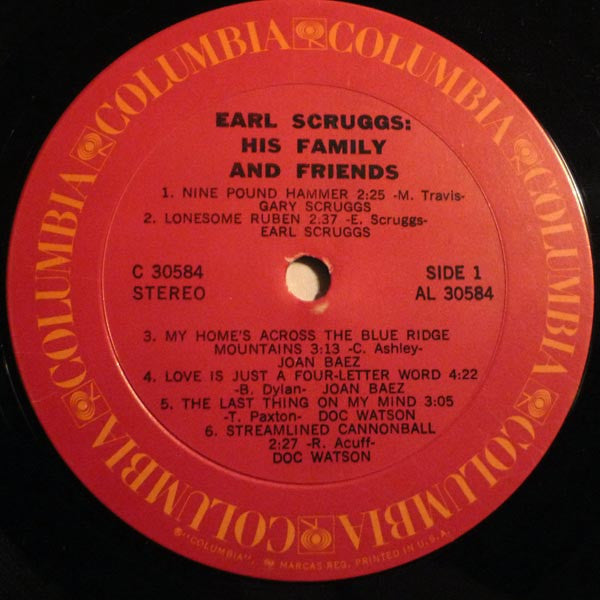 Earl Scruggs - Earl Scruggs Performing With His Family And Friends - LP