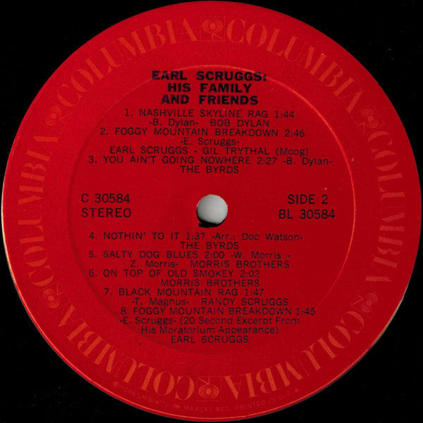 Earl Scruggs - Earl Scruggs Performing With His Family And Friends - LP