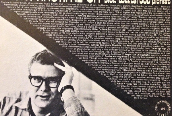 Dick Wellstood - From Ragtime On - LP