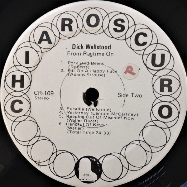 Dick Wellstood - From Ragtime On - LP