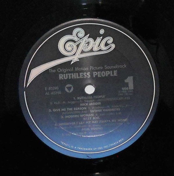 Various - Ruthless People (The Original Motion Picture Soundtrack) - LP