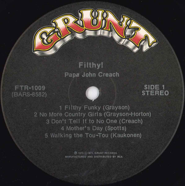 Papa John Creach - Filthy! - LP