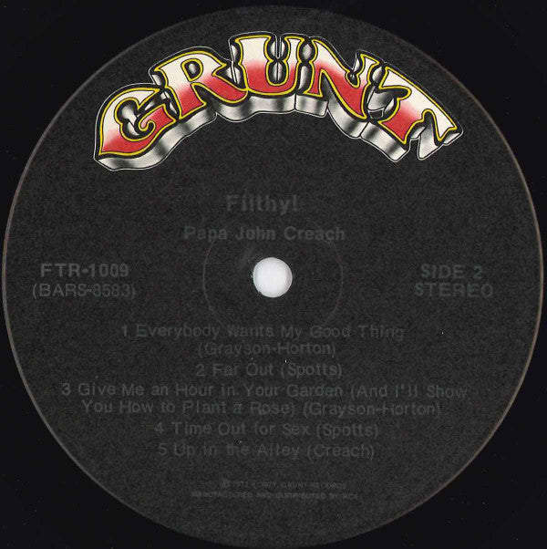 Papa John Creach - Filthy! - LP