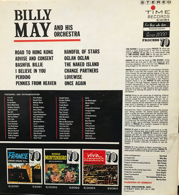 Billy May And His Orchestra - Billy May - 70 - LP