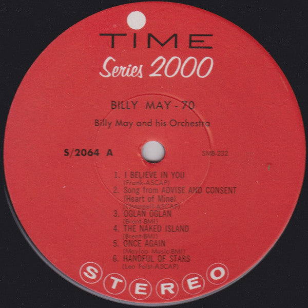 Billy May And His Orchestra - Billy May - 70 - LP