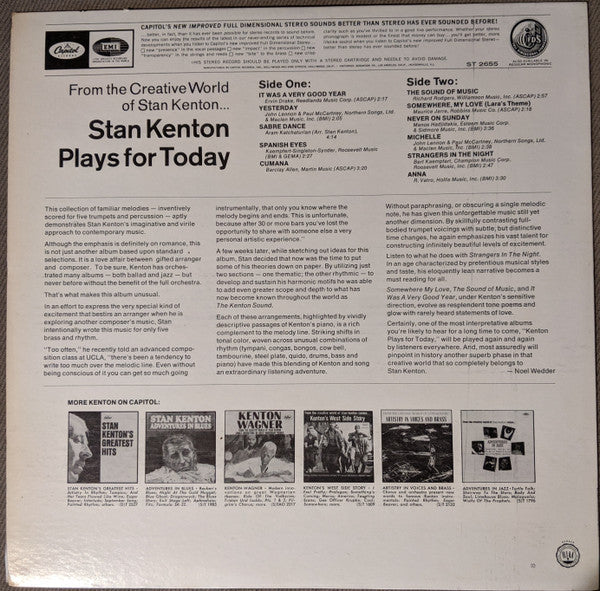 Stan Kenton - Stan Kenton Plays For Today - LP