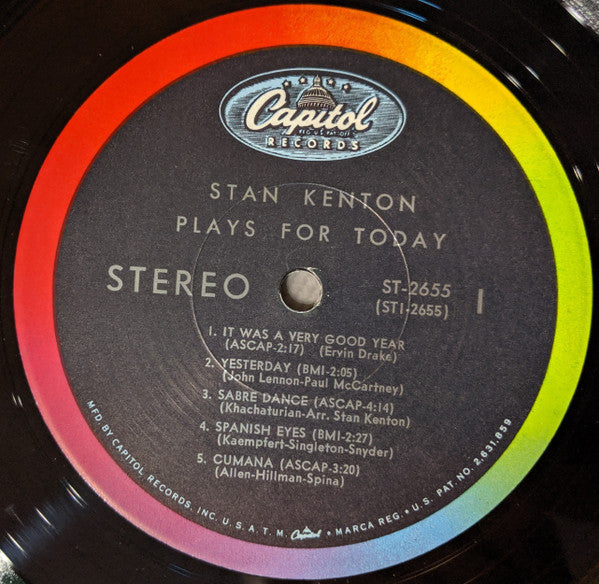 Stan Kenton - Stan Kenton Plays For Today - LP